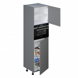 Voordeelset Siemens koelkast met vriesvak 102cm en combi met kast 208cm