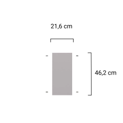 Legplank voor onderkast 25 cm - Wit